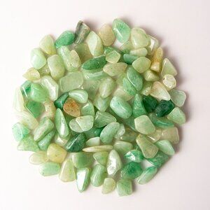 1/2 lb Tumbled Green Aventurine Quartz Gemstone Crystals 30-80 Stones Specimens